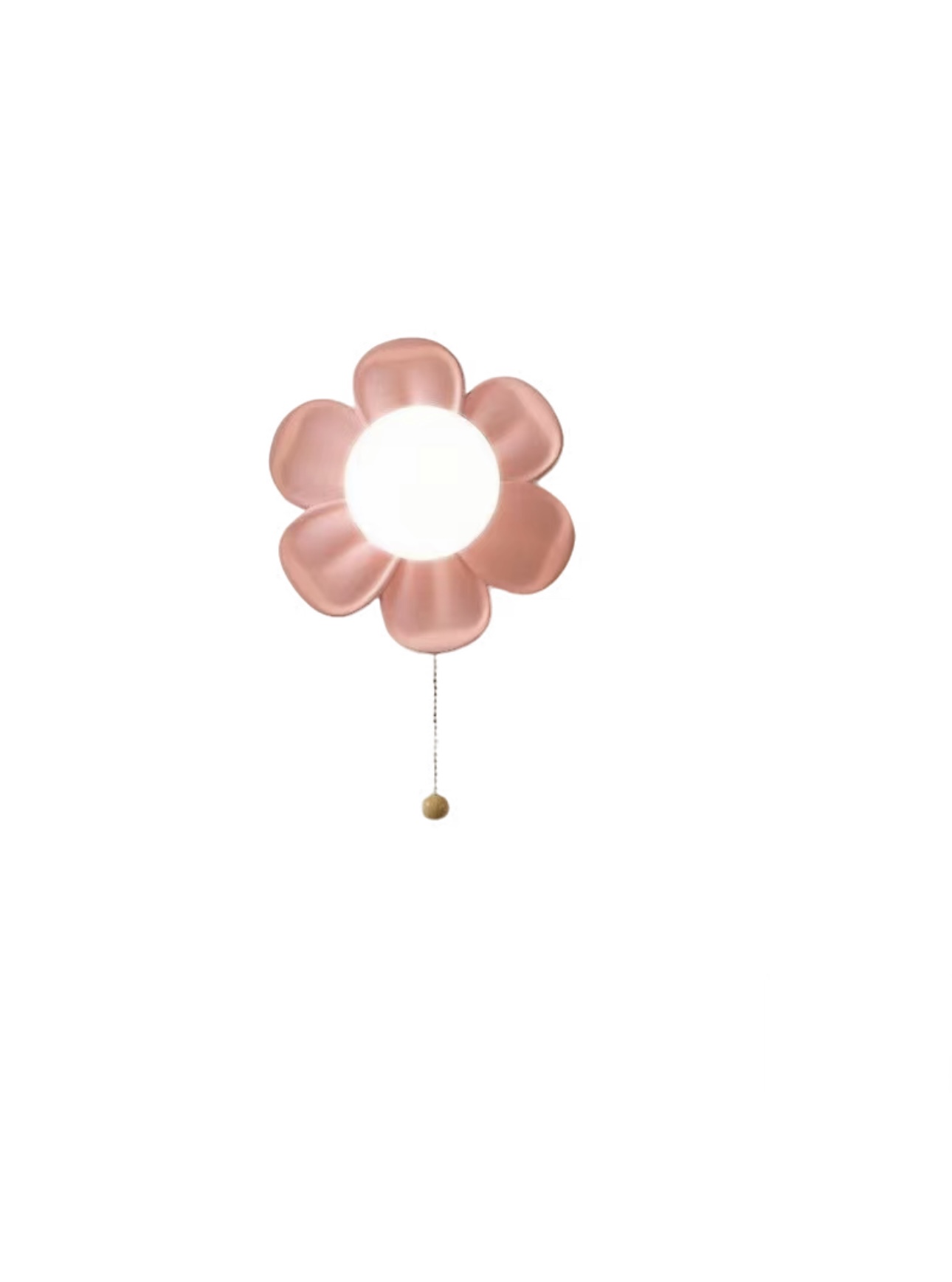 Baby Nursery Wall Lights - Modern Flower Wall Sconce with Pull