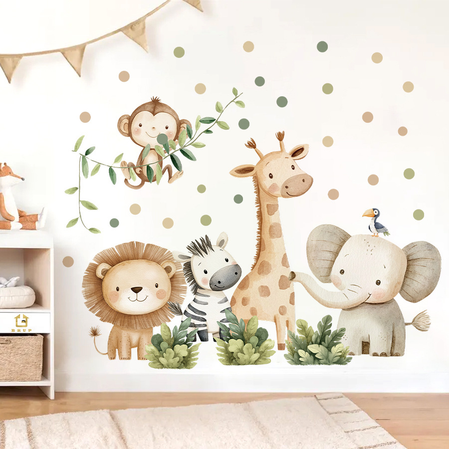 Boho Forest Animals Wall Stick - Baby Girl Nursery Quotes review and price