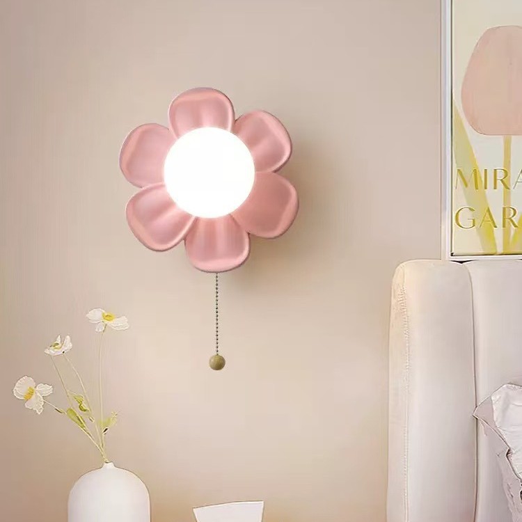 Modern Flower Wall Sconce with - Baby Nursery Wall Lights review and price