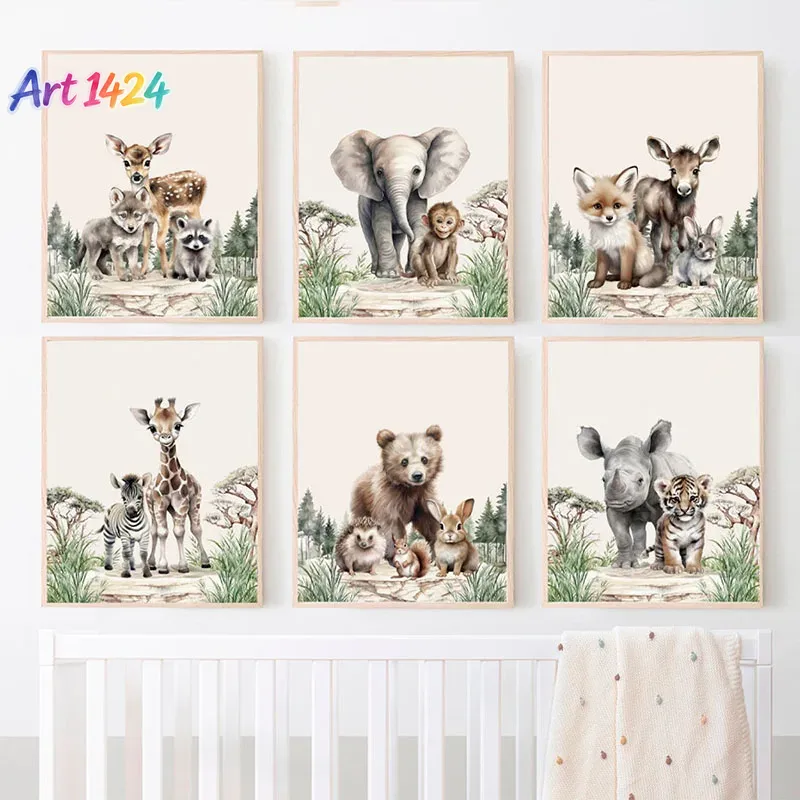 1pcs(No frame)Elephant Giraffe - Baby Nursery Frames review and price