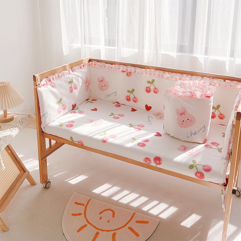 5Pcs Crib Bedding Set Girl Bab - Baby Nursery Boy review and price