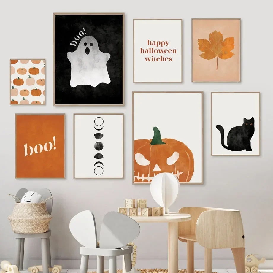 Cat Halloween Soul Pumpkin Wal - Baby Nursery Boy review and price